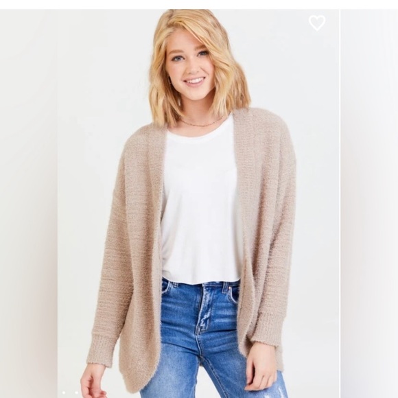 Altar’d State cozy open front cardigan | long fuzzy cardigan size M - Picture 1 of 10